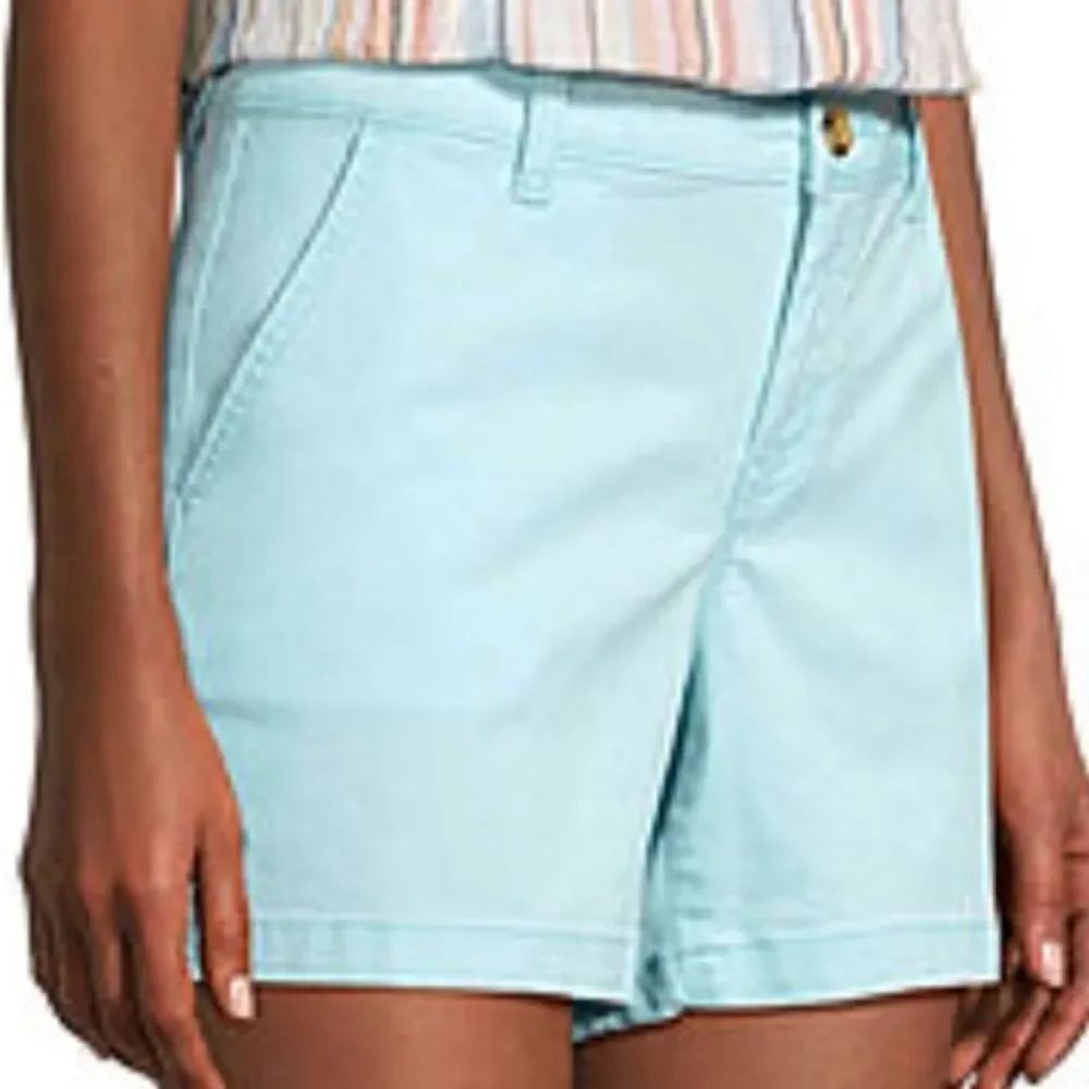 J.CREW WOMEN"S KHAKI ZIP CLOSURE SHORTS